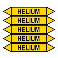 Značení potrubí, helium